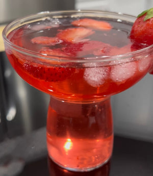 Strawberry Fruit Sangria Herbal Tea Mocktail